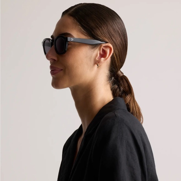 NIB Quince Maldives Polarized Acetate Black Sunglasses with Grey Lens - Picture 6 of 14